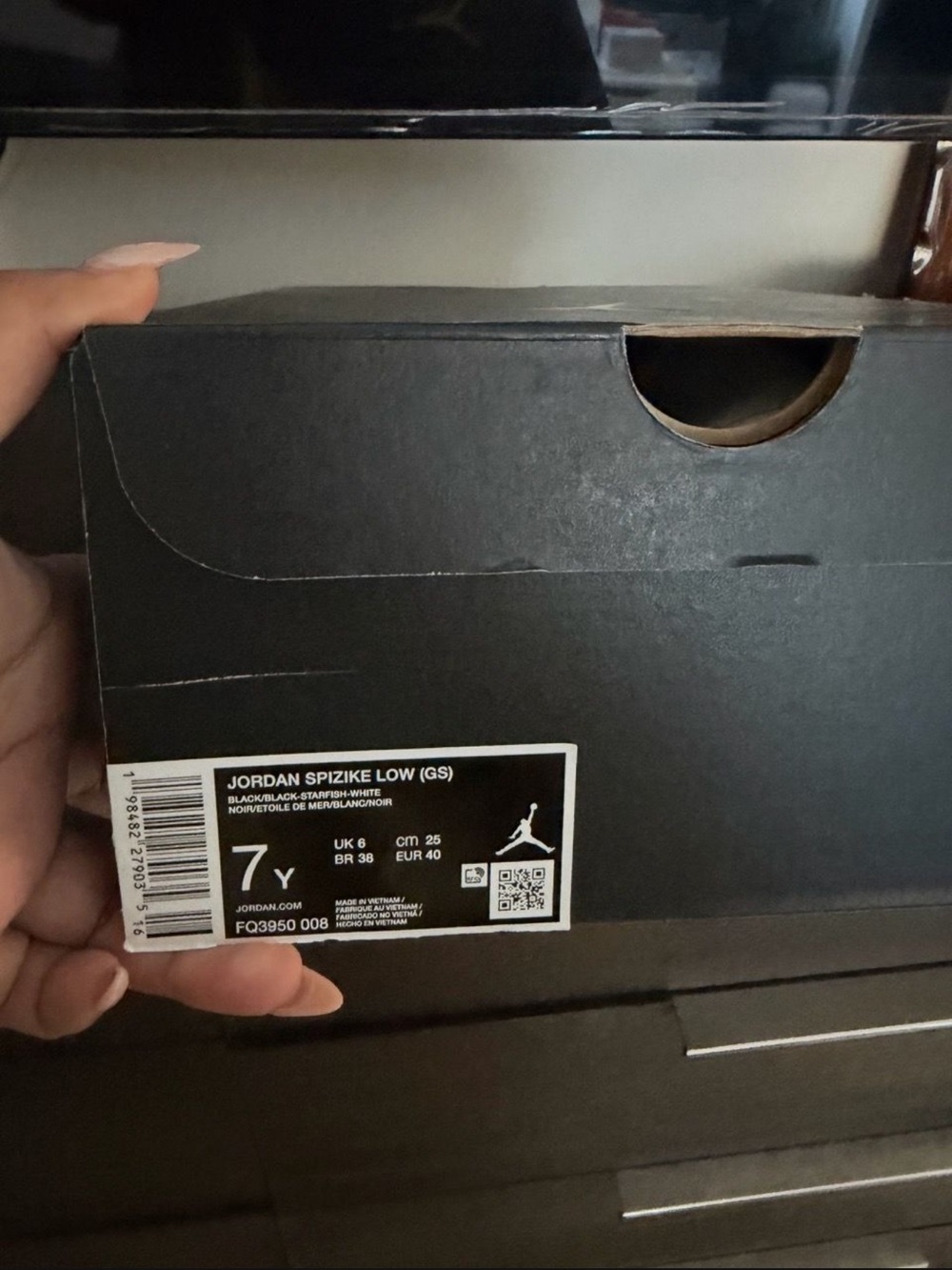 Jordan Spizike Low Youth Sneakers Black/White
